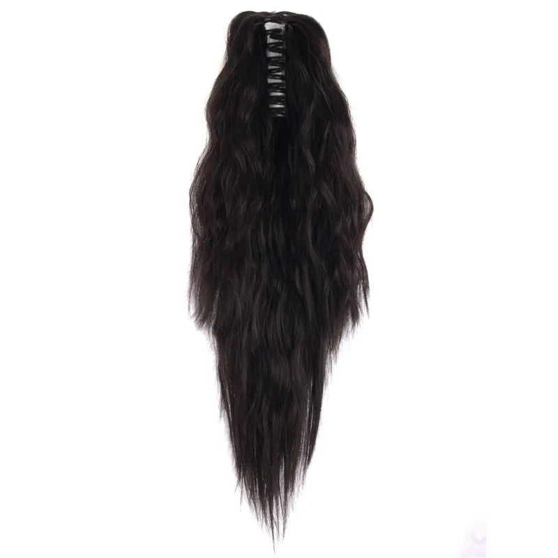 MapofBeauty длинные кудрявые 1" Коготь Конский хвост клип в один кусок конский хвост коричневый черный синтетические волосы для наращивания термостойкие волосы