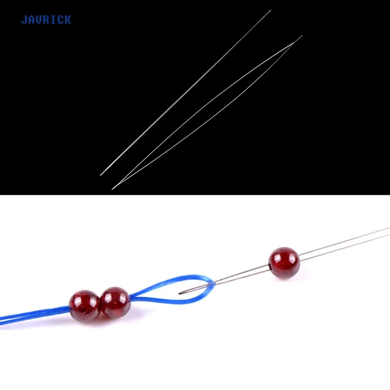 JAVRICK 10 шт Большой Глаз изогнутый бисер резьба игла DIY браслет Ювелирная цепочка 7 5