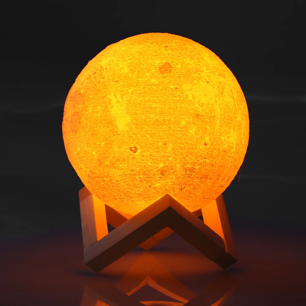 AGM Moon лампы Светодиодные Night Light Touch лунный свет 2 цвета изменить luminaria подарок для