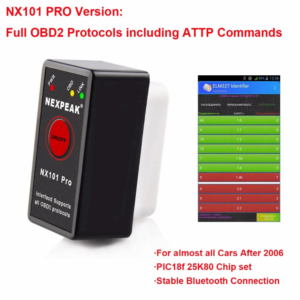 2021 Новый ODB2 EML327 OBD2 Bluetooth адаптер EML 327 V1.5 ELM327 OBD Автомобильный диагностический