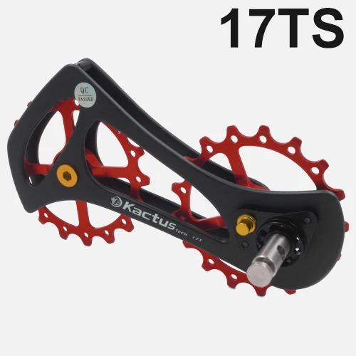 17TS-Ceramic bearing Kactus tech 17ts 17tr керамический NSK стальной подшипник УГЛЕРОДНЫЙ Задний переключатель передач велосипедный направляющий велосипед колесо велосипед жокейский приводной ремённой шкив набор - Цвет: 17TS-Ceramic bearing
