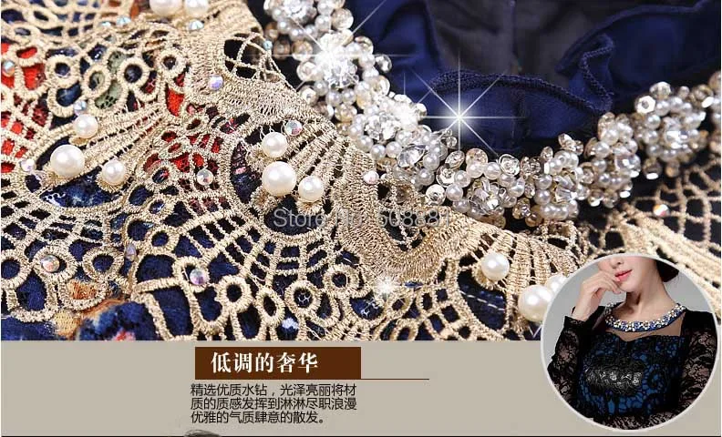 Осень винтажный кружево блузка цветок принт рабочий вышивка женщина офис