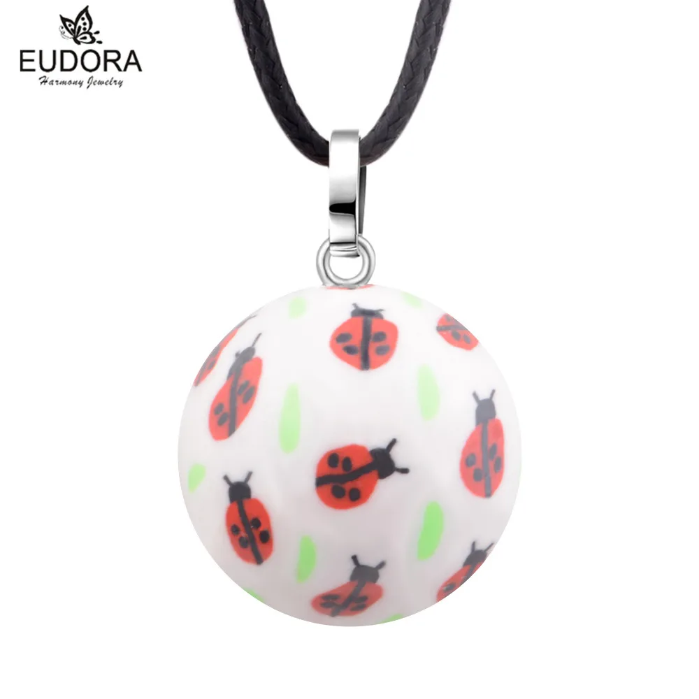 

Eudora Angel Caller Colorful Unique Pattern Round Sound bell Baby Chime Ball Pendants Harmony Ball Jewelry Mom Smart Baby