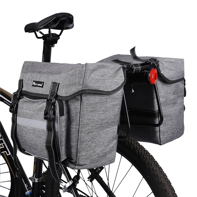 Велосипедная сумка на заднее сиденье WEST BIKING 25 л вместительная стойку для горного