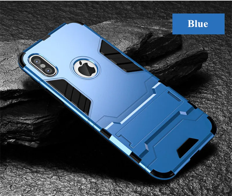 Чехол для iPhone 8, 7, 6, 6S Plus, гибридный, противоударный, 3D, крутой, армированный, прочный, Жесткий Чехол для iPhone X XS MAX, XR, 5 S, 5S, SE, чехол-подставка