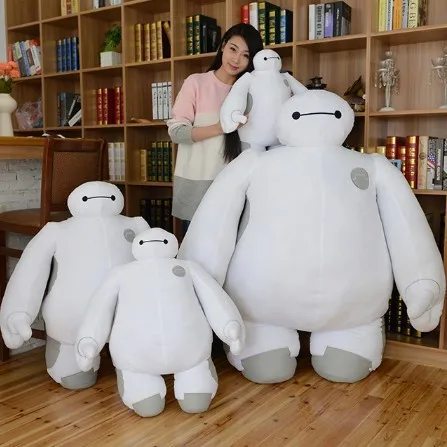 

Высококачественные плюшевые куклы Baymax из мультфильма, большой размер 50 см, мягкие игрушки, большой герой 6, детские игрушки baymax, плюшевый подарок для детей 40 и 30 см