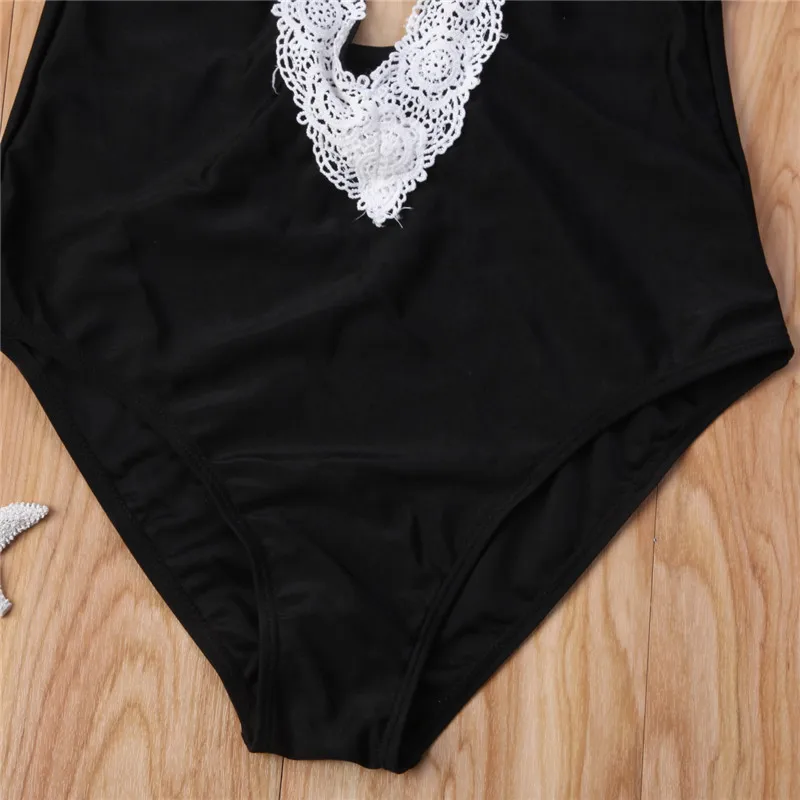 

Women Lace Patchwork Bikini One Piece 2018 New Women's Swimsuit Monokini Padded Backless Swimwear Beach Wear Deep V Swimsuits