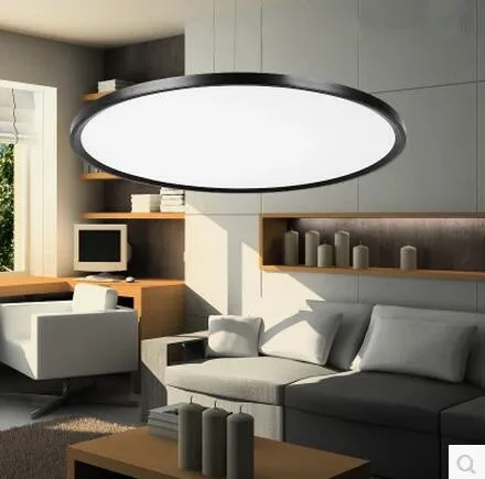 LED 110 220 В простой дизайн акриловый тонкий круглый офисный кабинет спальня