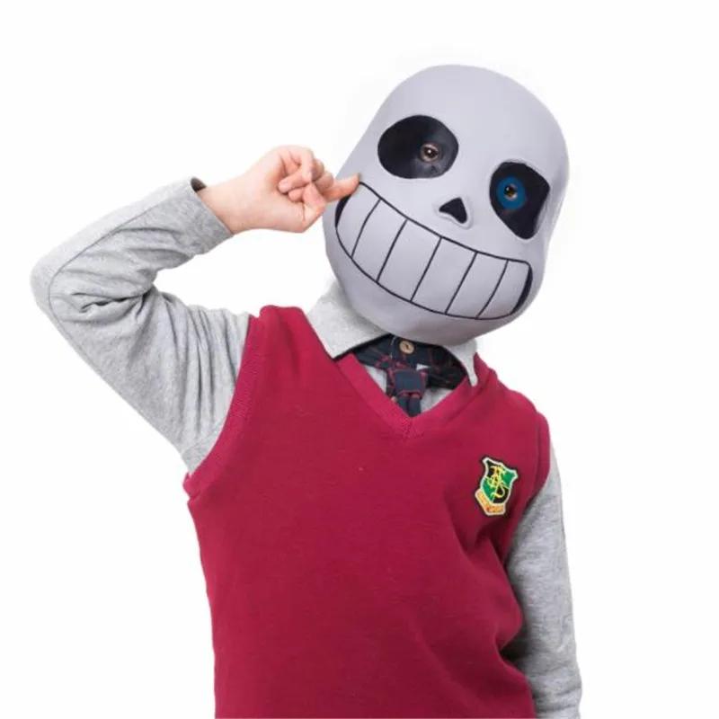 Игра Undertale Sans косплэй маска для детей и взрослых Необычные мяч светящиеся маски латексный Полнолицевой шлем реквизит аксессуары