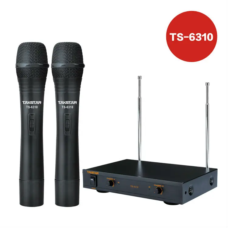 Takstar TS-6310 Ручной беспроводной микрофон системы с розничной упаковкой Профессиональный для домашнего хозяйства и на сцене производительности