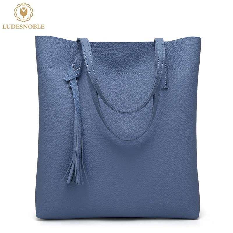 Ludesnoble сумки для 2017 женская обувь сплошной цвет PU Личи Pattern большая емкость