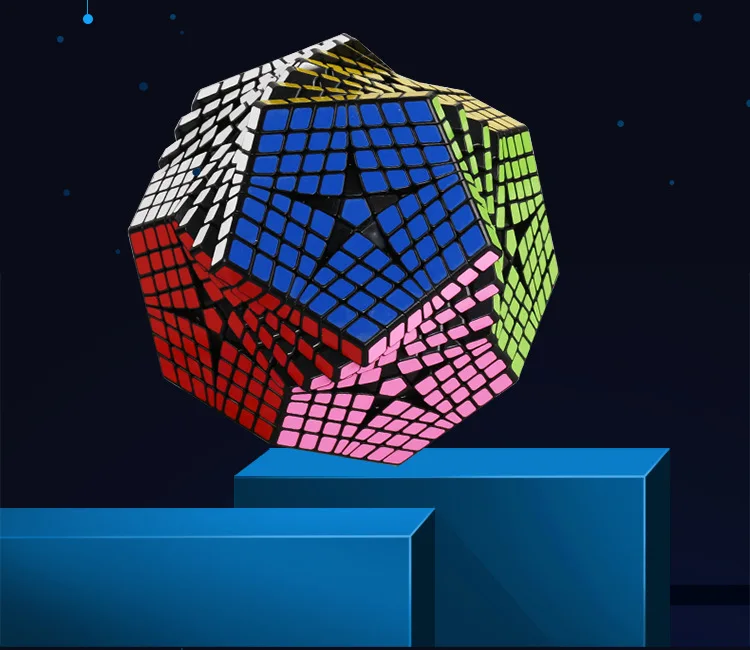 2018 Shengshou Tegaminx Головоломка Куб 12 граней профессиональный 8x8x8 ПВХ & матовая наклейки