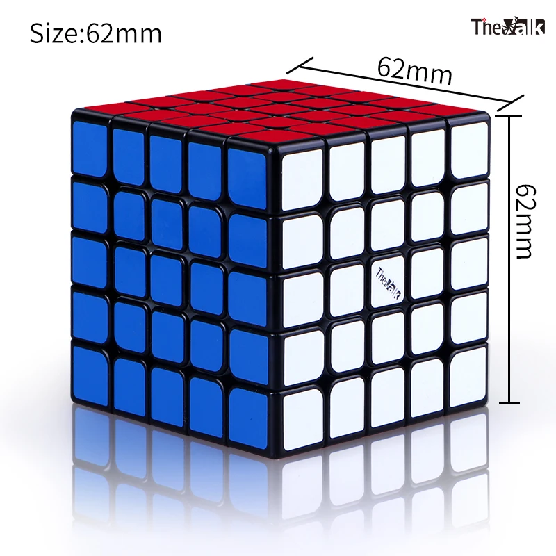Qiyi Mofangge Valk5 M 5x5x5 Магнитный Магический кубик без наклеек скоростной куб VALK 5 M 5x5 Black Valk5M куб кубик Magico