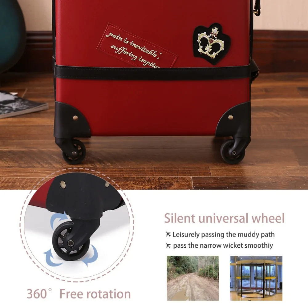 2019 Suitcase Trolley Case luggage with wheels TSA Lock student large suitcase 28 inch PU leather capacity 3 | Багаж и сумки