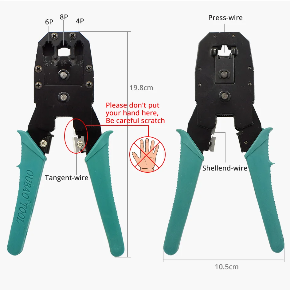 5 шт./компл. сетевой Ethernet кабель тестер LAN RJ45 комплект щипцы для прессовочной