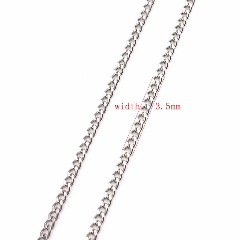 2 метра Горячая продажа ожерелья из нержавеющей стали плетеные цепочки для DIY