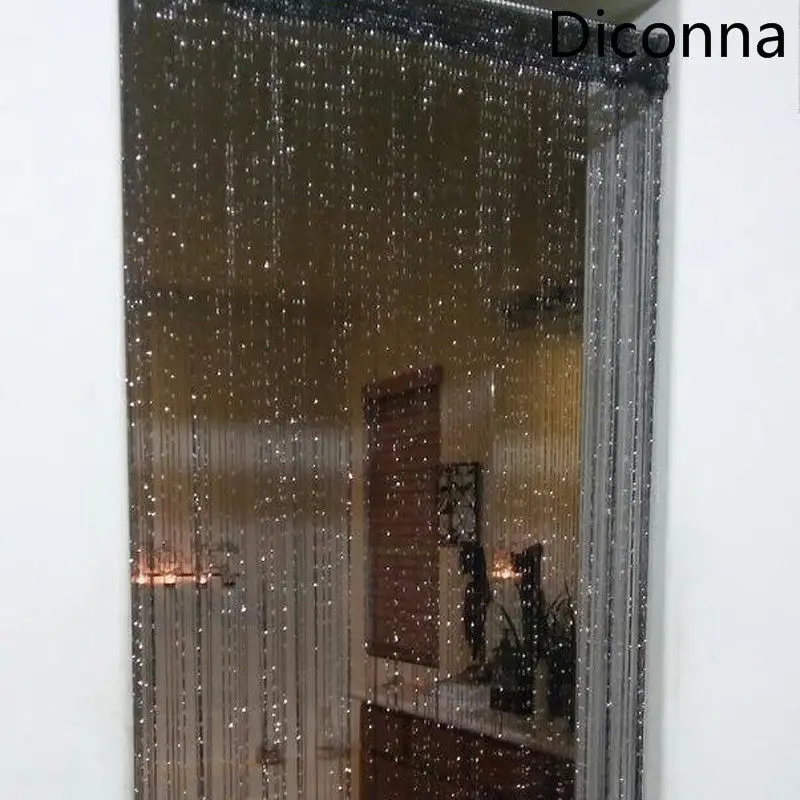 Кисточкой бусины блеск струнная сетка Шторы двери Fly Экран окна делителя горячая