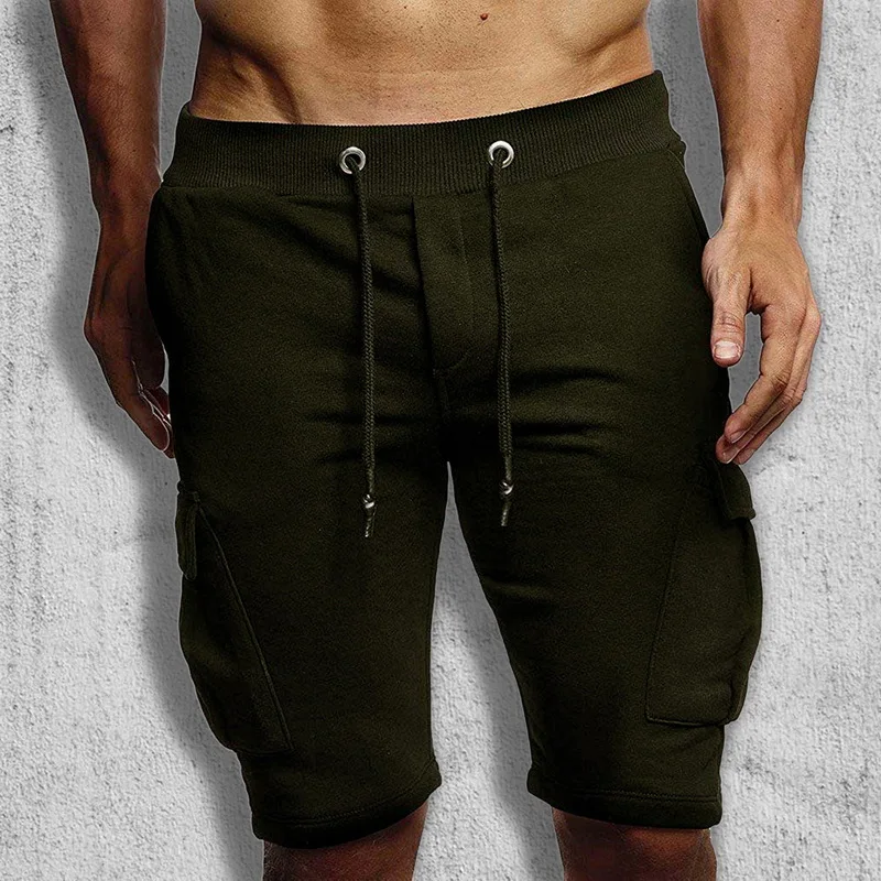 WENYUJH, мужские шорты, летние, повседневные, тонкие, одноцветные, шорты с эластичной резинкой на талии, шорты, штаны для бега, тренировок, спортивная одежда