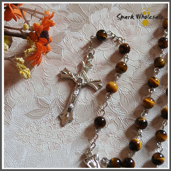 10 шт./лот роскошный религиозный 6 мм натуральный желтый тигровый глаз бусины