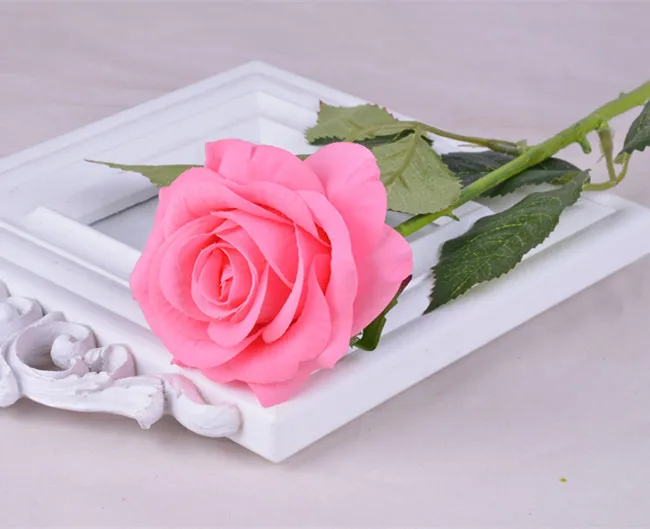 

Artificial Rose Flowers Real Touch Flowers DIY Wedding Bouquets Centerpieces Arrangements Party Baby Shower Home Decorations