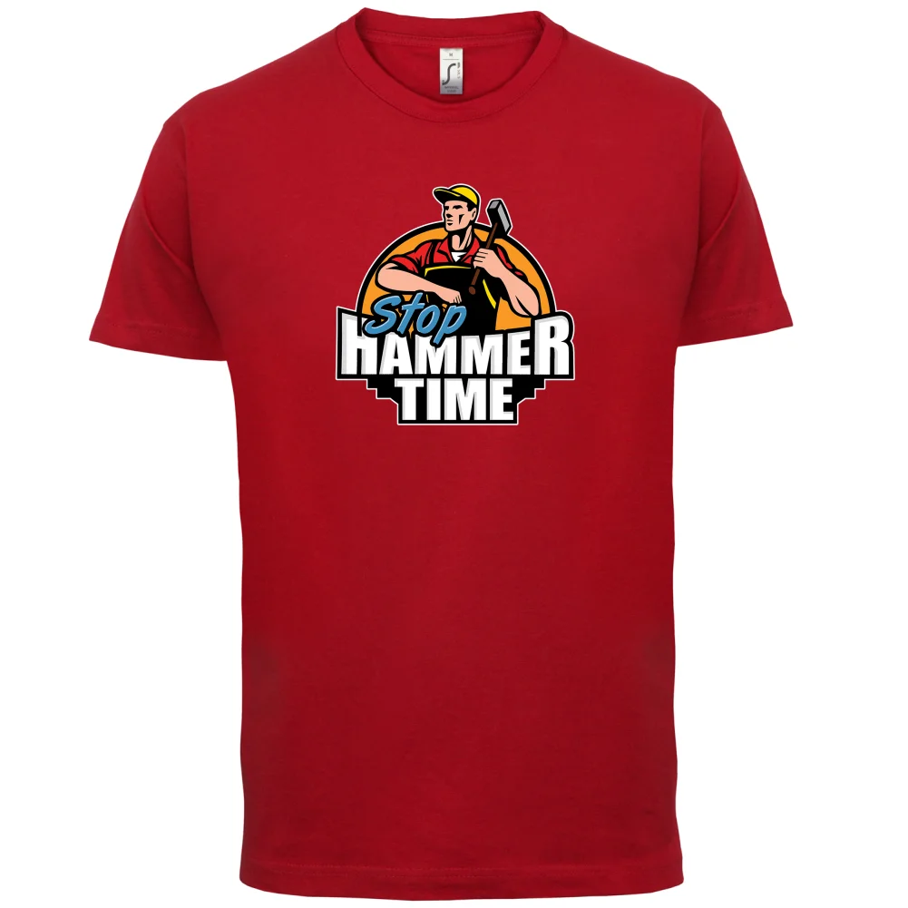Stop Hammer Time Мужская футболка DIY/Builder/tradesmanmanmans уникальная хлопковая с короткими