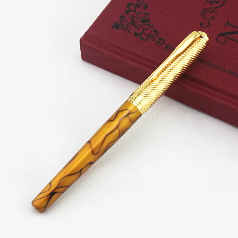 

Креативная перьевая ручка 0,38 мм с тонким пером и стрелкой, серебристый зажим, подарочные ручки для письма, школьные принадлежности, 1 шт.