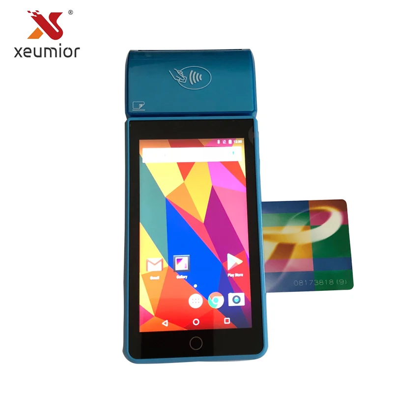 Xeumior Android 7 0 4G GPS мобильный ручной pos-терминал с принтером и сканером штрих-кодов