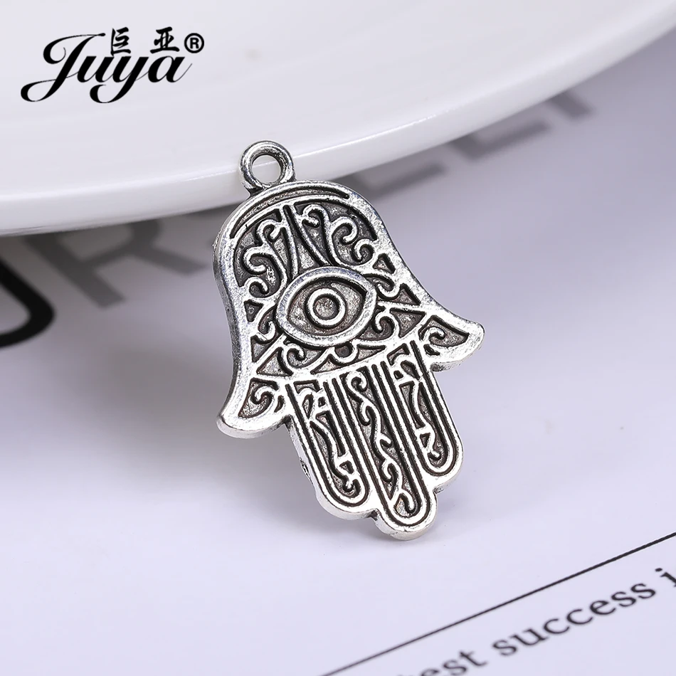 Недорогая резная счастливая Фатима JUYA для рукоделия изготовления ювелирных