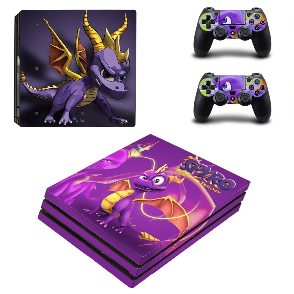 Виниловая наклейка Spyro The Dragon PS4 Pro для Playstation 4 2 контроллера Pro|Наклейки| |