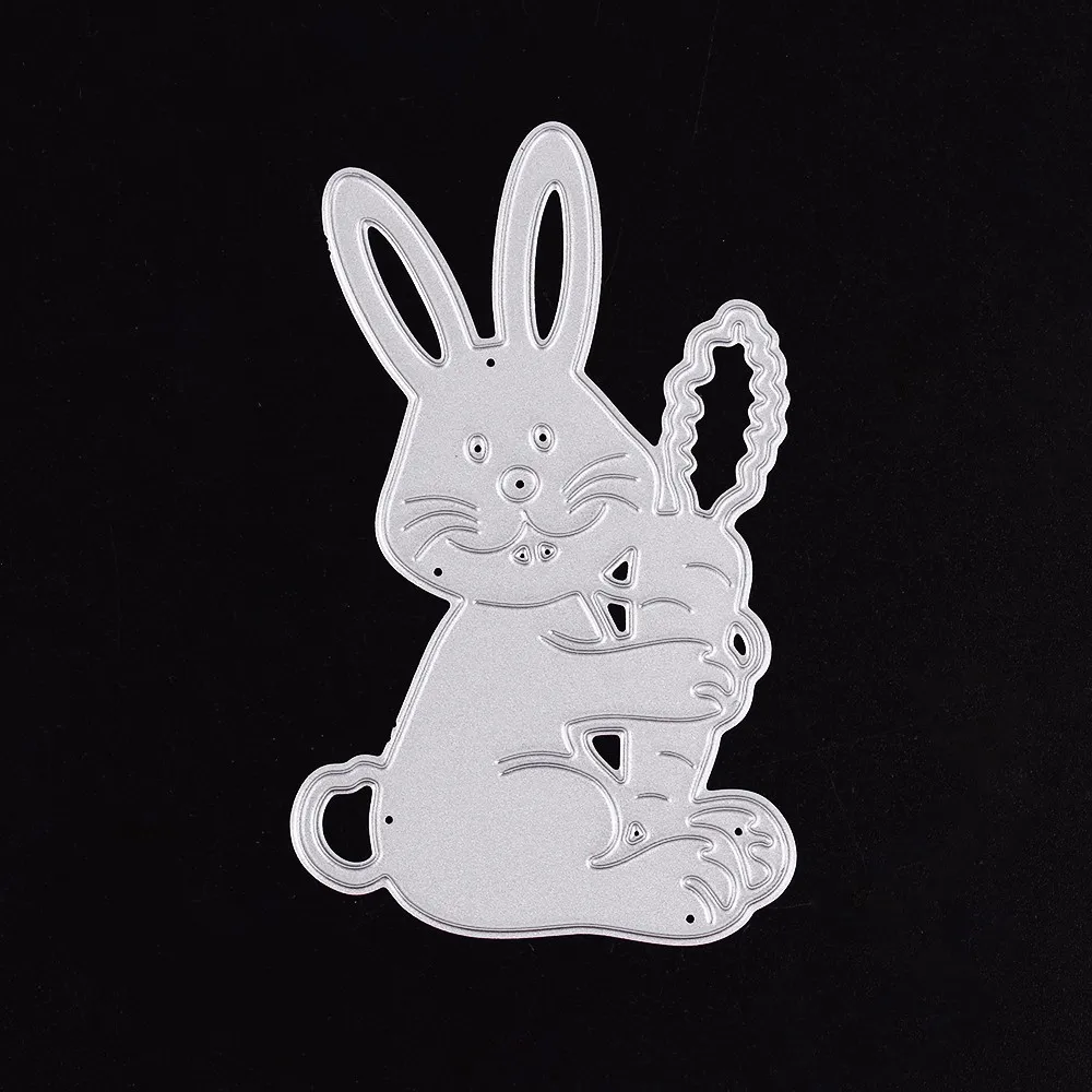Cute Animal Rabbit Metal Cutting Dies Stencils for DIY Scrapbooking New 2019 Album Paper Card Decor Embossing Die Cuts Easter | Дом и сад