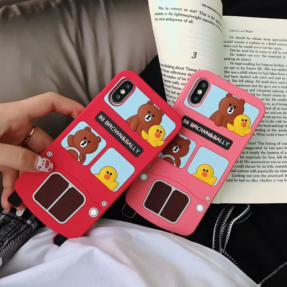 Персонализированные 3d чехол для iPhone 7 8 Plus 6 6s плюс милые Мультяшные животные