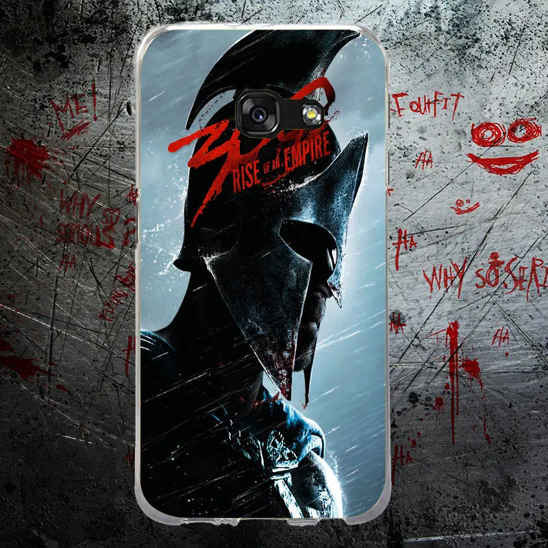 Soft TPU Phone Cases Bags for Samsung Note 2 3 4 5 8 HTC One U11 M7 M8 M9 M10 A9 E9 Plus Shell Spartan 300 Warrior Movie | Мобильные