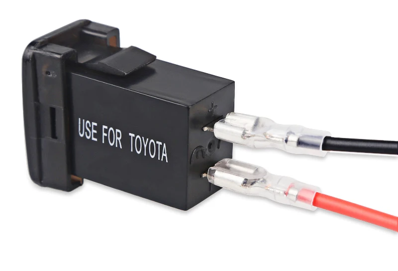 12V автомобильное зарядное устройство с предохранителем для Toyota 5V 4.2A автомобильное зарядное устройство для телефона светодиодный вольтметр синий зеленый красный