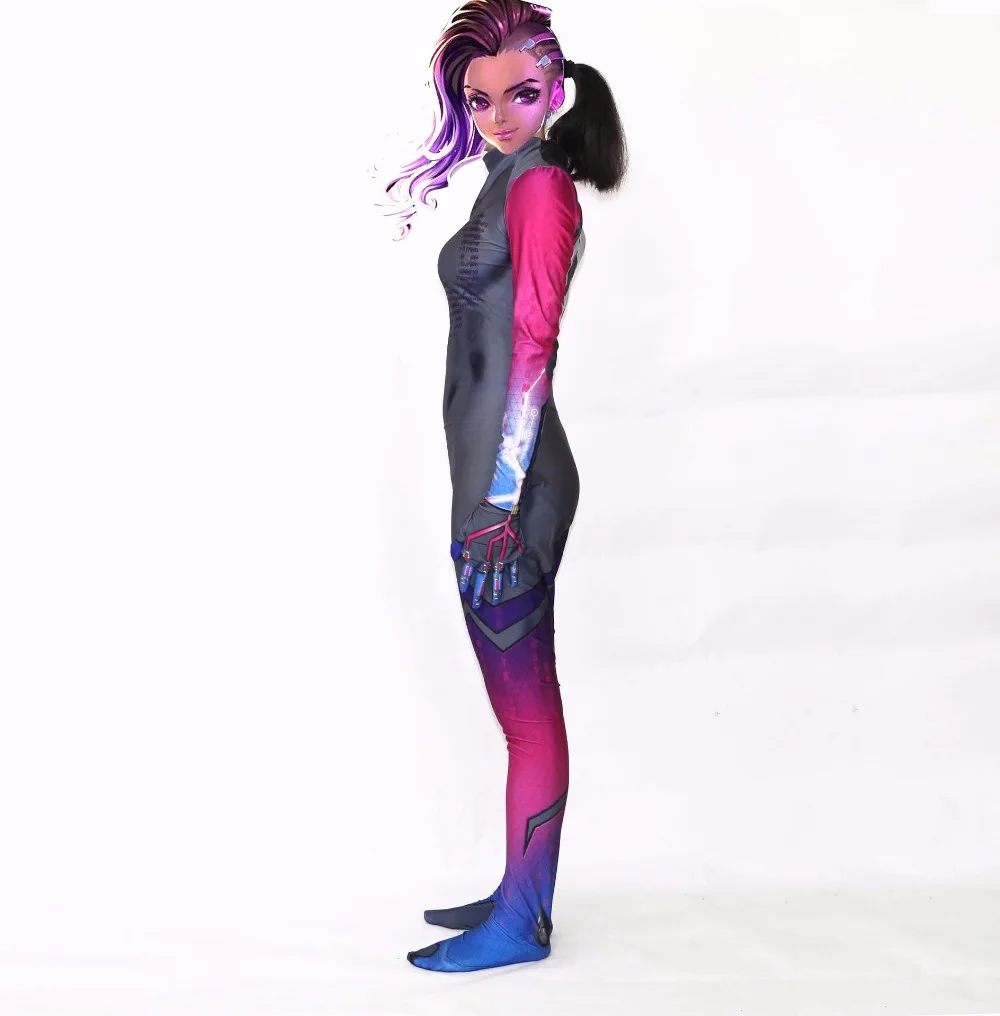 DVA над песней Hanna zentai костюм D. va Reaper Hanzo SOLDIER76 Mercy Tracer ROADHOG Косплей роковой вдовы на