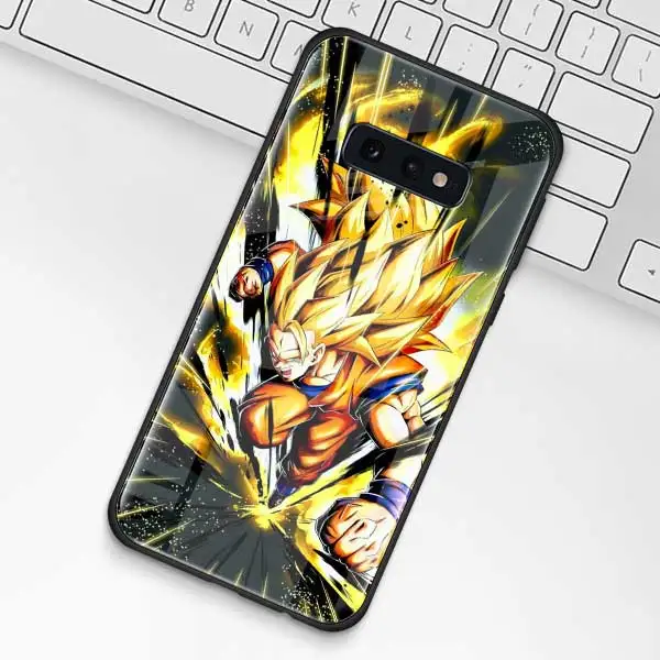 015 Чехол из закаленного стекла Dragon Ball для samsung Galaxy S10 S10e S9 S8 S10 Plus Note 9 A50 A30 - Цвет: 015