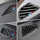 Автомобильный Стайлинг, наклейки из углеродного волокна с воздушным выходом, Обложка с блестками, отделка для BMW 1 2 3 4 5 7 серии X1 X3 X4 X5 X6 F30 F10 F15 F16 G30 E90