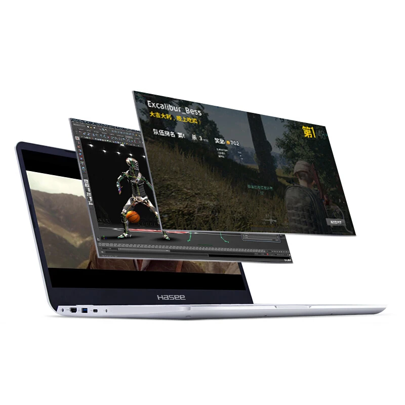 Ноутбук hasee KINGBOOK U65E(Intel I5-8265U+ GTX1050 MAX-Q 4G GDDR5/8G ram/256G SSD/15,6 ''IPS 45% NTSC