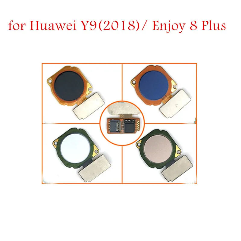 Для huawei Y9()/Enjoy 8 Plus сканер отпечатков пальцев кнопка домой гибкий кабель сенсорный ID датчик возвратный гибкий кабель, запчасти для ремонта