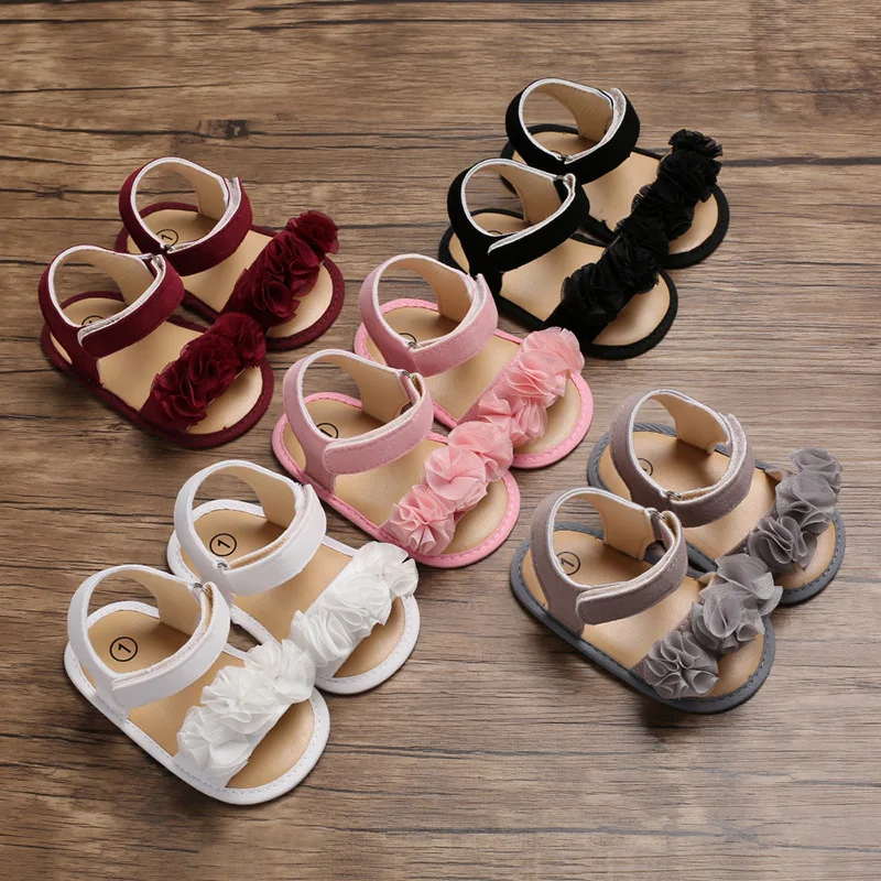 

Summer 0-1 years old female baby silicone bottom non-slip baby toddler shoes