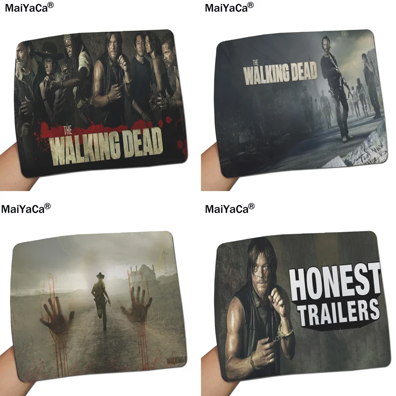 MaiYaCa Ходячие мертвецы силиконовые прямоугольные коврики для мыши Коврик 18*22 см и