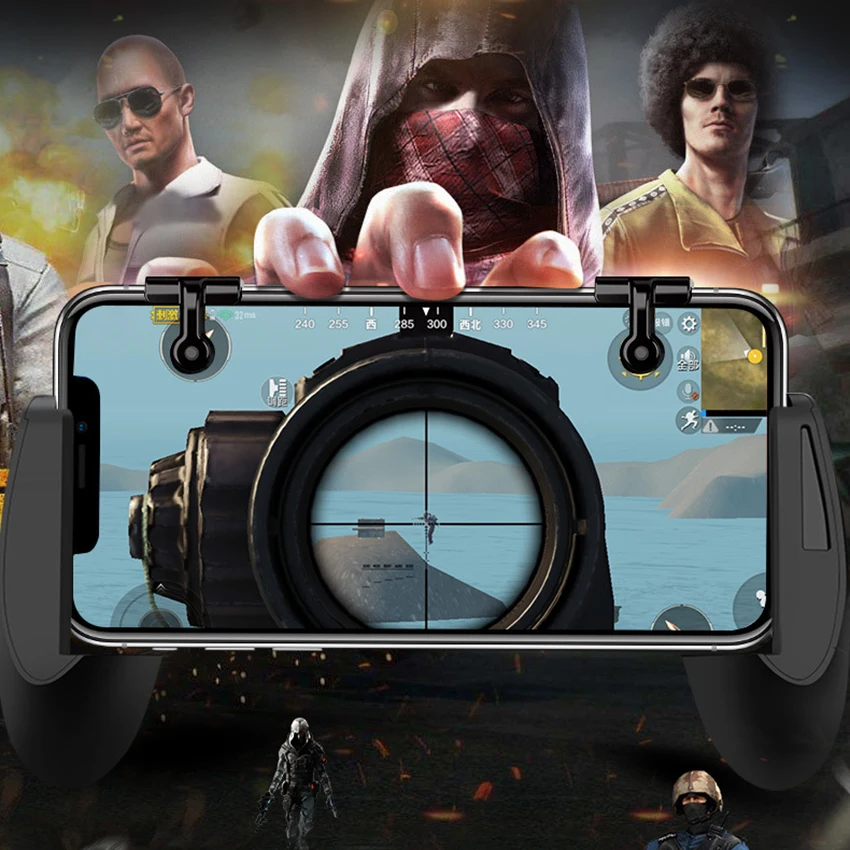 Игровой триггер для мобильных телефонов PUBG Mobile Game Fire Button Aim Key L1R1 Shooter Controller