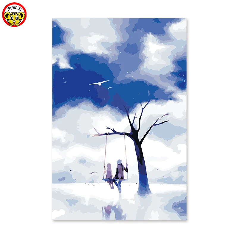 Набор для рисования по номерам цифровая масляная краска мужчин и женщин Бог поле