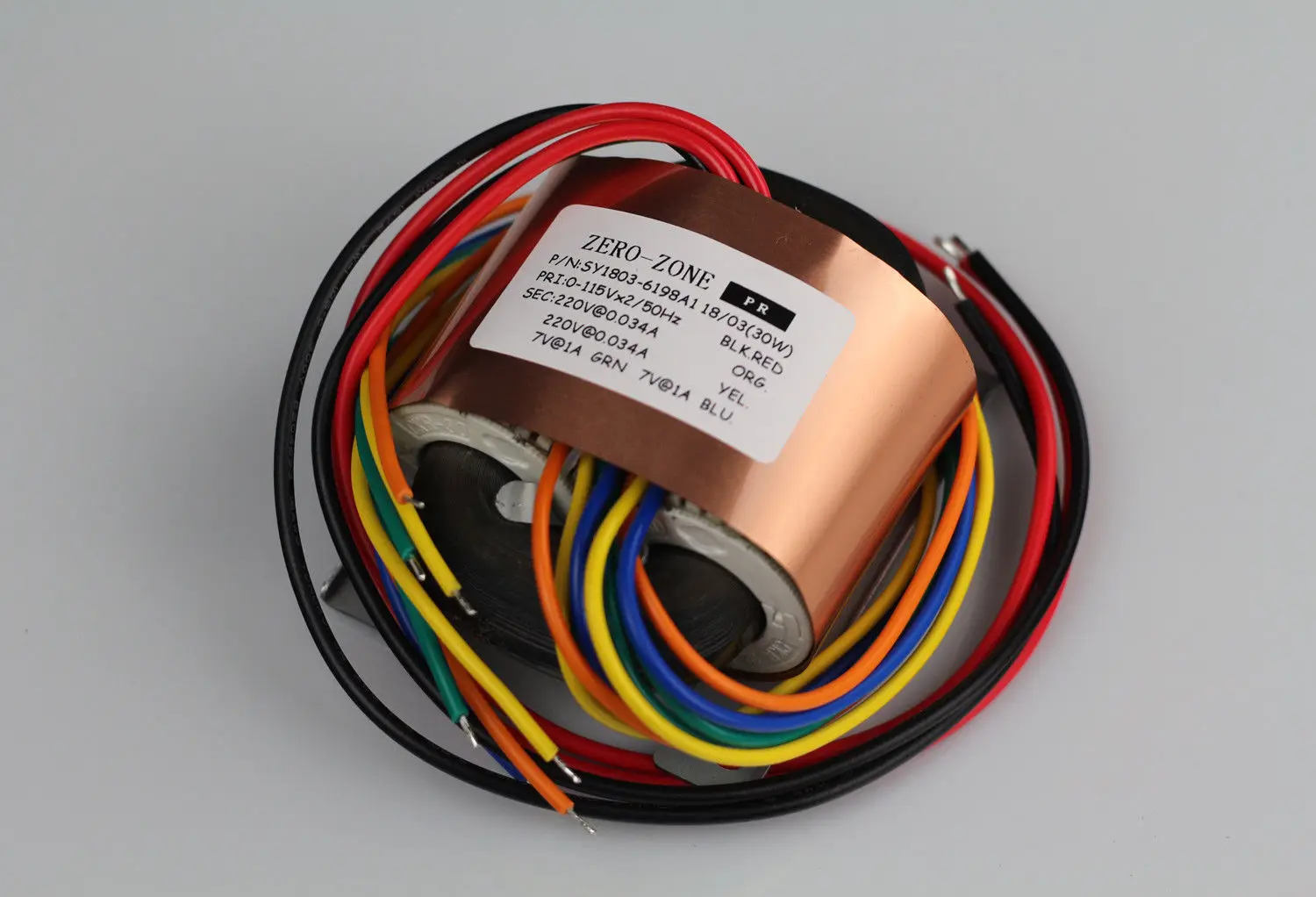 ZEROZONE 30VA Copper R-core Transformer 0-220V*2 + 0-7V*2 for PRT-05 Tube Preamp L5-4 | Электроника