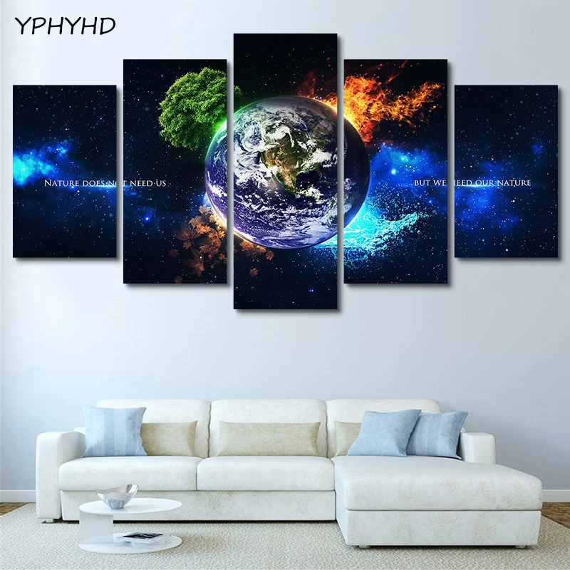 YPHYHD холст HD печатные постеры домашний декор настенная художественная рамка 5 шт.