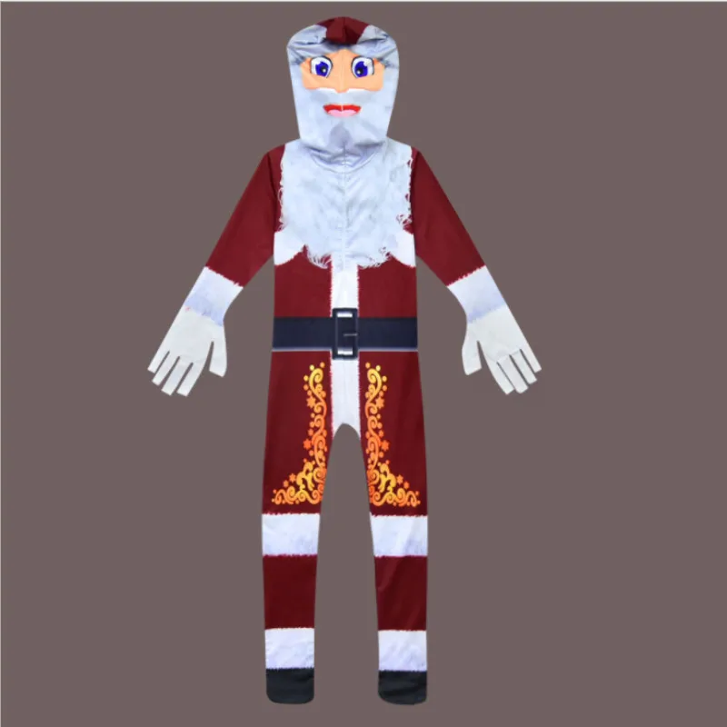boys kids merry christmas gifts children Santa Claus cosplay clothing suit party dress coverall Onesies clothes 3-14Y |