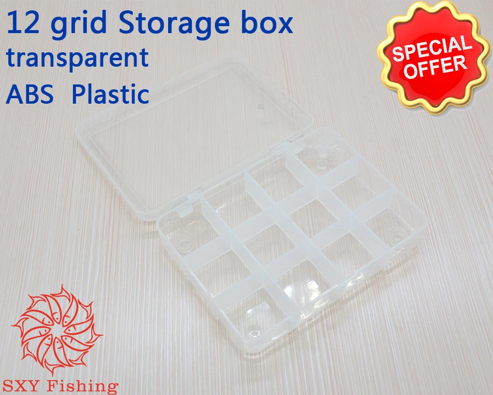

SXY FISHING Transparent ABS Plastic Storage box Environmental Protection Tool box fishing box Small part box Ornament box