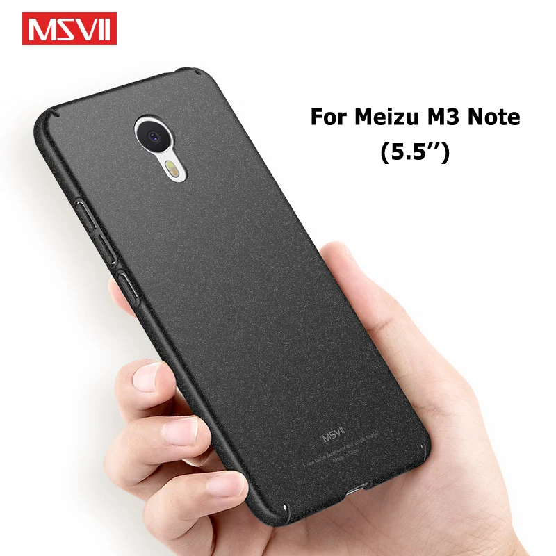 Чехол для Meizu M3 Note ультратонкие Матовые чехлы Msvii M3s Mini жесткий чехол S из