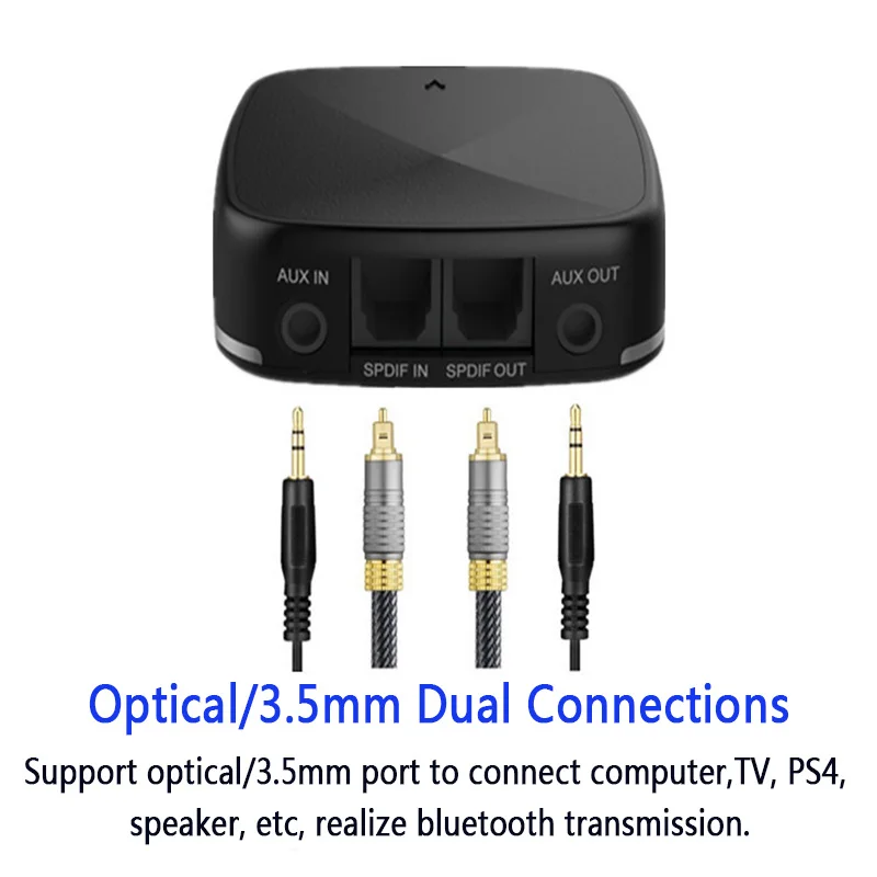 APTX оптический Bluetooth передатчик и приемник TOSLINK 3,5 мм RCA беспроводной аудио адаптер для домашней системы наушники Динамик
