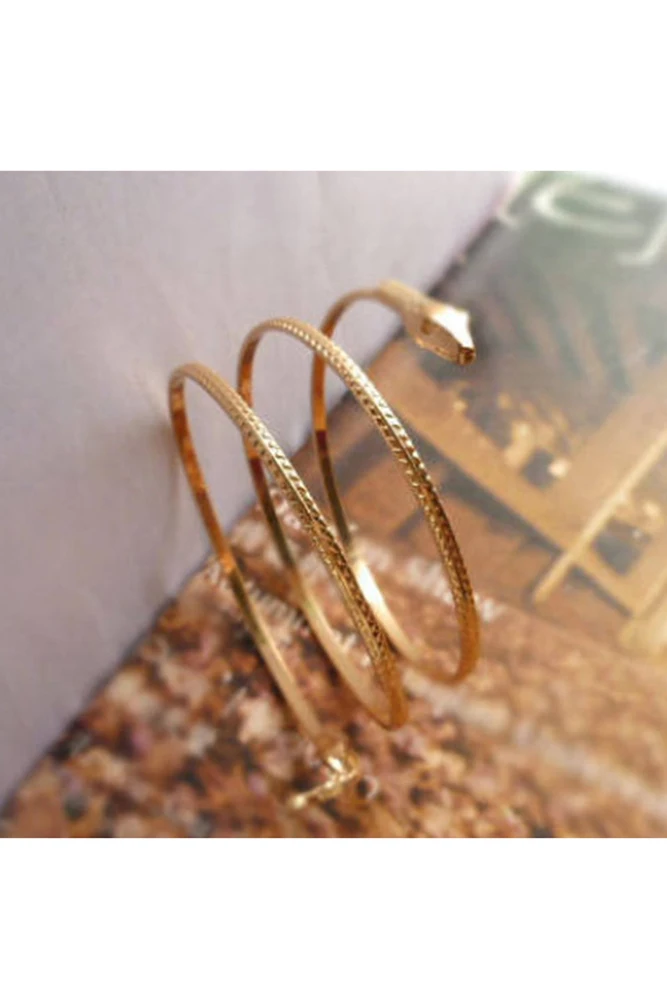 SAF-модный спиральный Змеиный браслет на предплечье запястье серебряный |