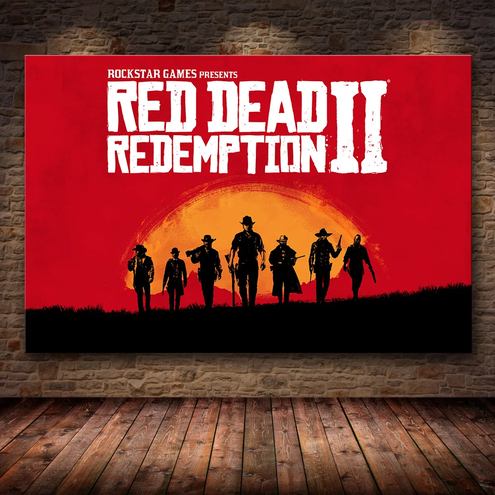 Без рамки игра Плакат Украшение живопись тертые мертвецы: Redemption2 на HD холсте Картина на холсте искусство стены искусства холст - Цвет: 05